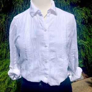 White linen blouse